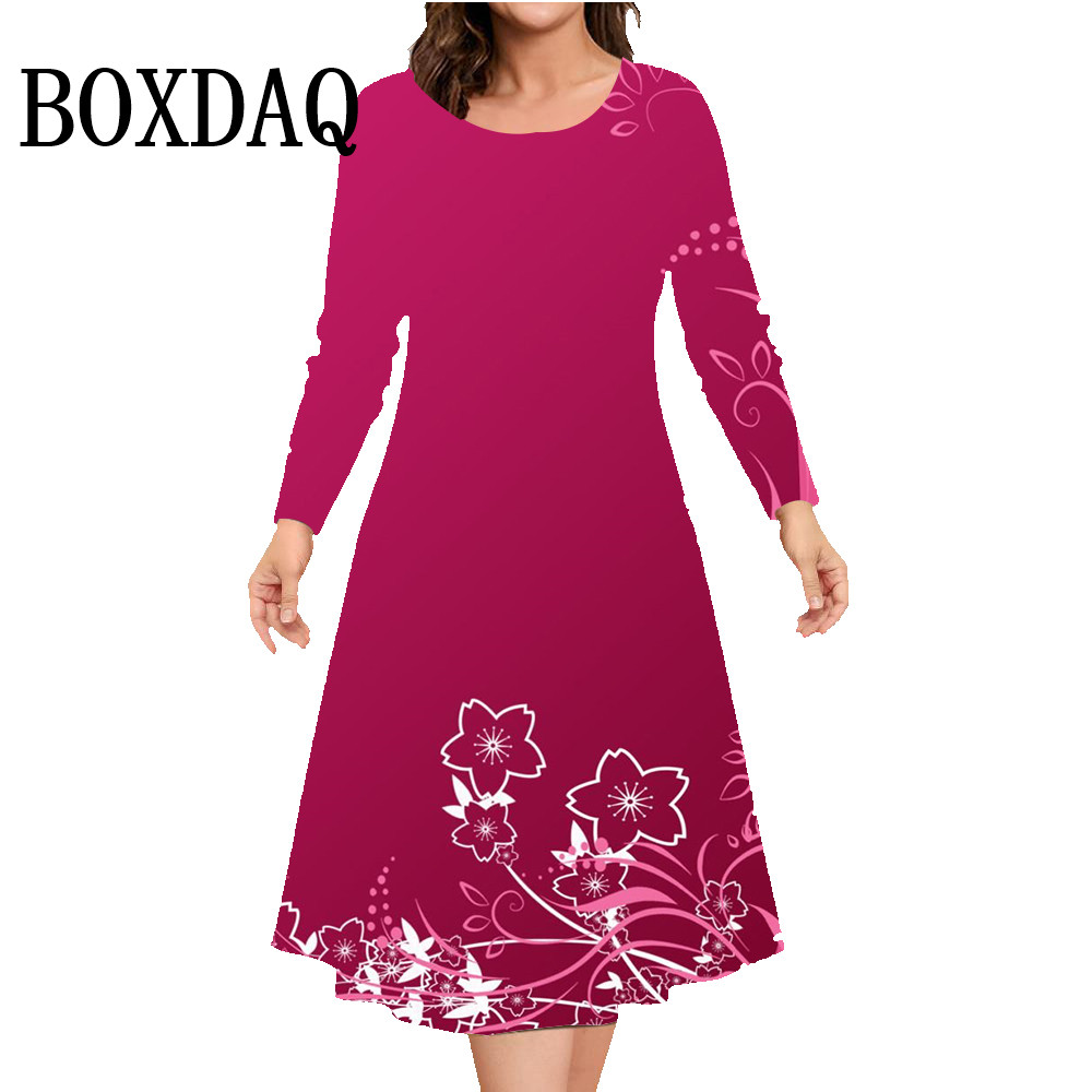 Winter Clothing Line - Gaun lengan panjang musim gugur, gaun