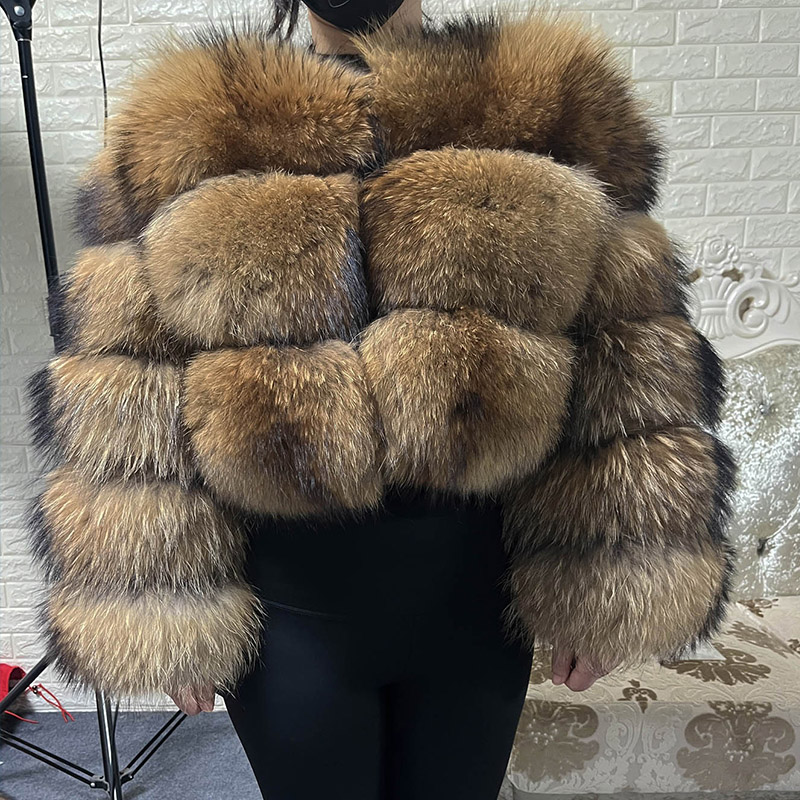 Winter Clothing For Woman - Atasan Ukuran Besar Bulu Coklat Maomaokong