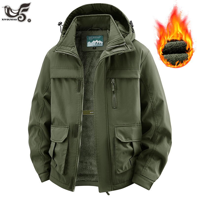 Winter Clothing Game - Jaket musim dingin pria dengan tudung,