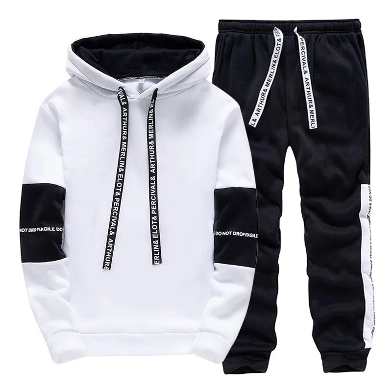 Winter Clothing Equipment - Setelan Olahraga Pria, Sweater Berkerudung Kasual,