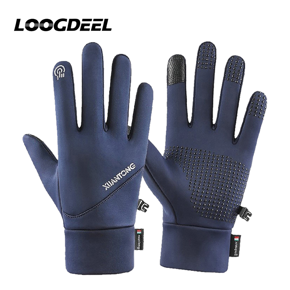 Waterproof Mitten Ski - LOOGDEEL Sarung Tangan Lari Ski Anti