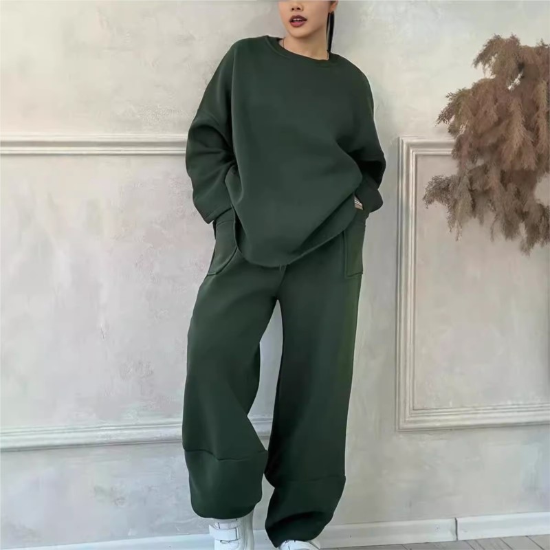 Winter Clothing Girls - Set Celana Dua Potong Wanita, Sweatshirt