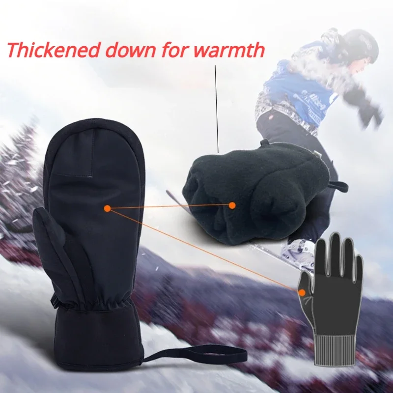 Waterproof Mitten Ski - Sarung Tangan Ski Musim Dingin Tahan