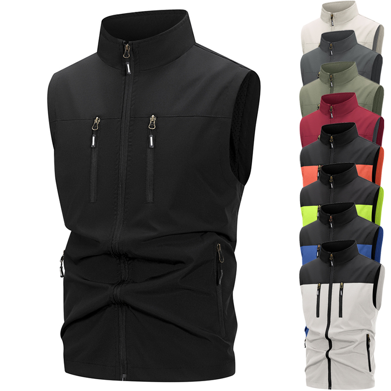 Winter Clothing Equipment - Rompi Softshell Ringan Pria dengan Saku