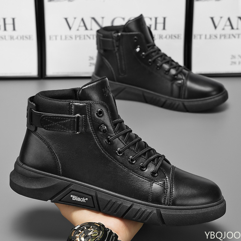 Winter Clothing Material - Sepatu pria high top baru musim