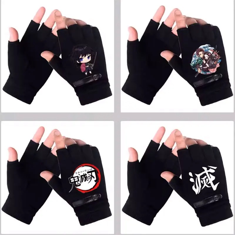Winter Clothing Girls - Sarung Tangan Setengah Jari Pelajar Anime
