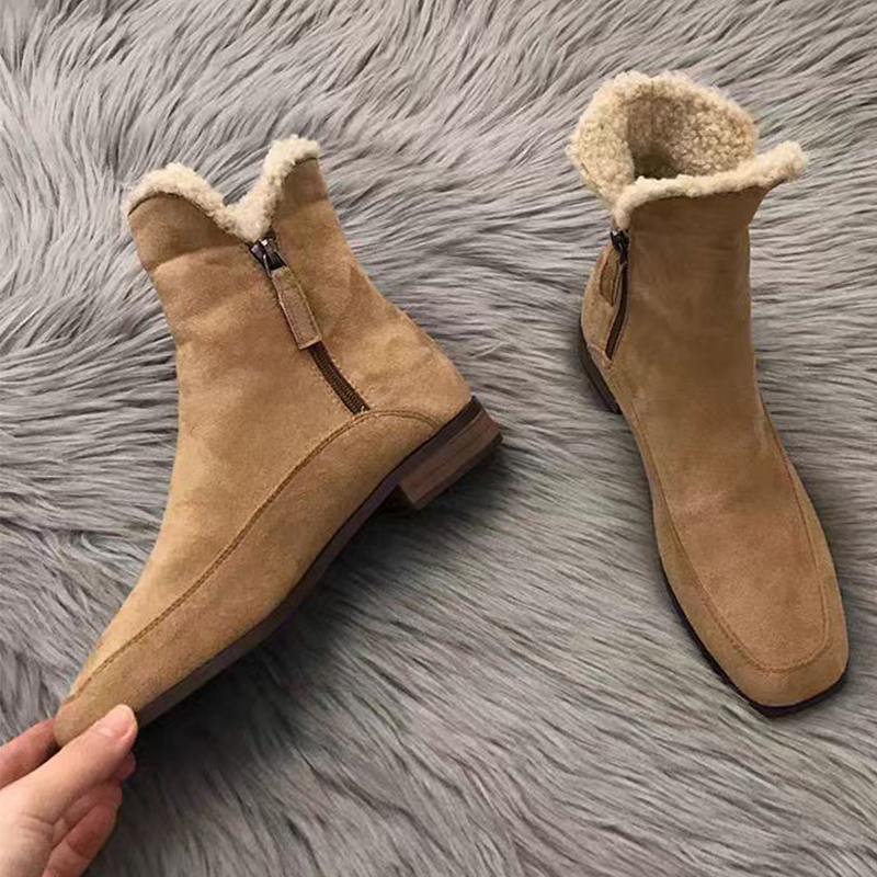 Winter Clothing For Woman - Sepatu Bot Ankle Bulu Baru 2026