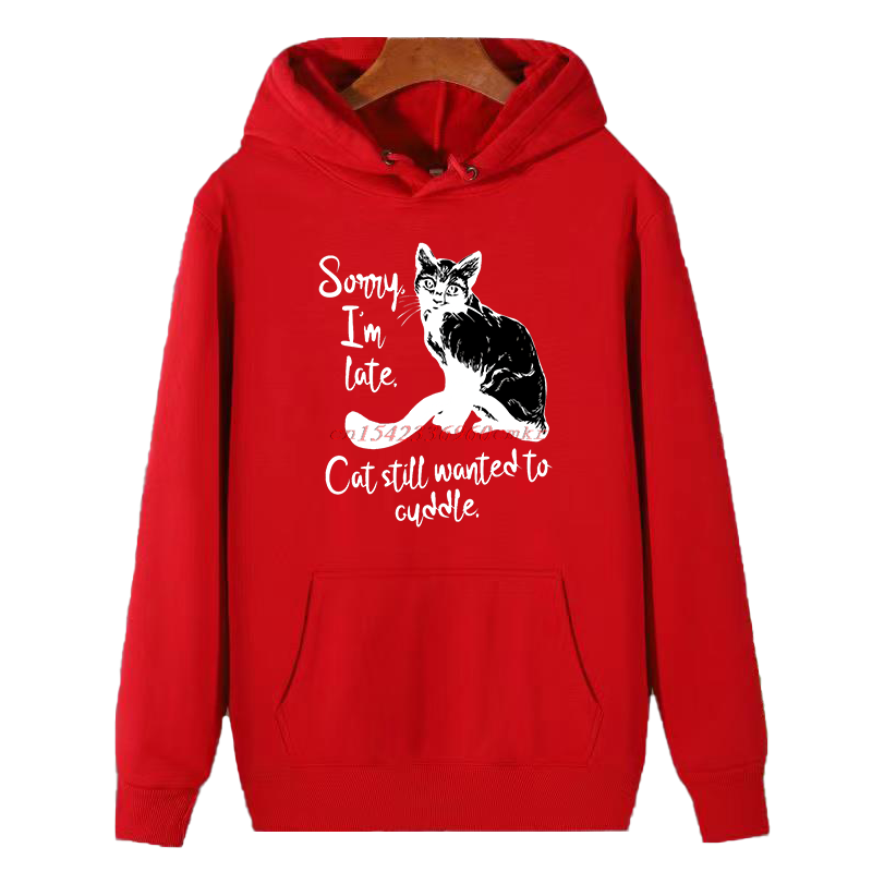 Winter Clothing Quotes - Kaos Hoodie Bergambar Kutipan Kucing Lucu,