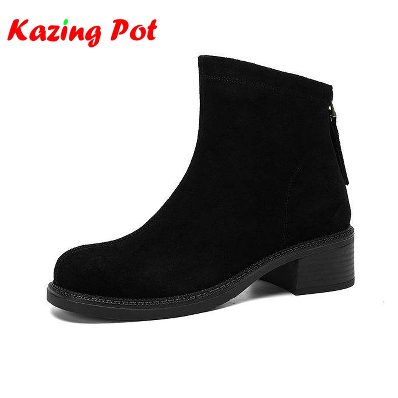 Winter Clothing For Woman - Krazing Pot Sepatu Bot Koboi Ukuran