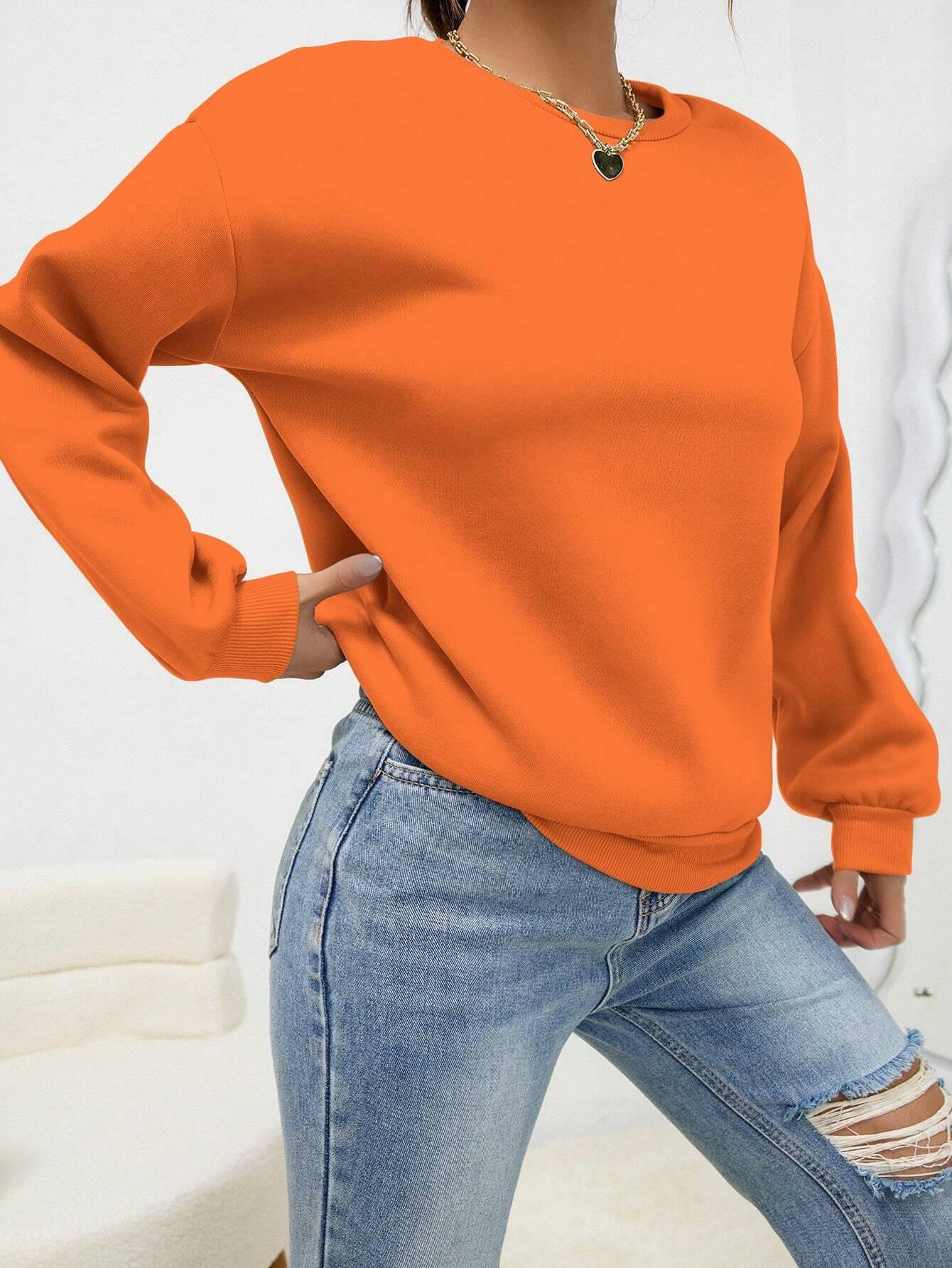 Winter Clothing Plus Size - Hoodie Wanita Ukuran Besar Warna Solid