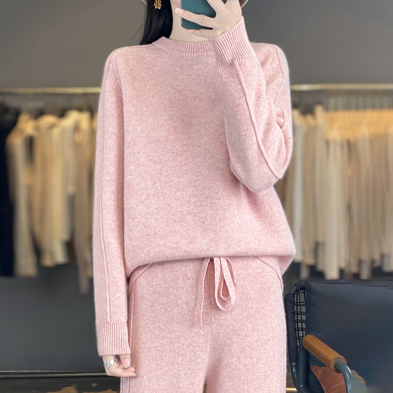Winter Clothing Line - Set Pakaian Wanita 2-Potong 100% Wol