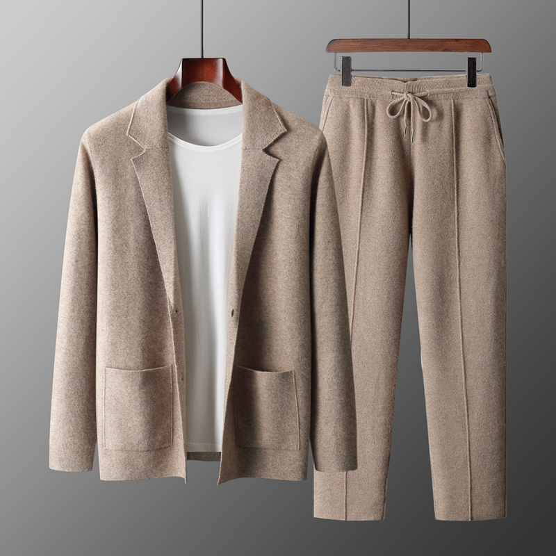 Winter Clothing Stores - MVLYFLRT Setelan Dua Potong Rajutan Wol