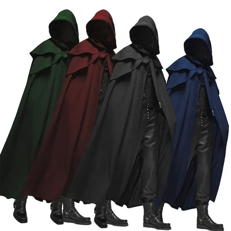 Winter Clothing Equipment - Pakaian Cosplay Biksu Pria, Jubah Panjang