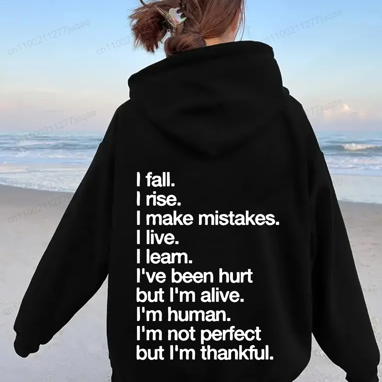 Hoodie Cetak Kutipan Remaja da - Winter Clothing Quotes ulasan dan harga